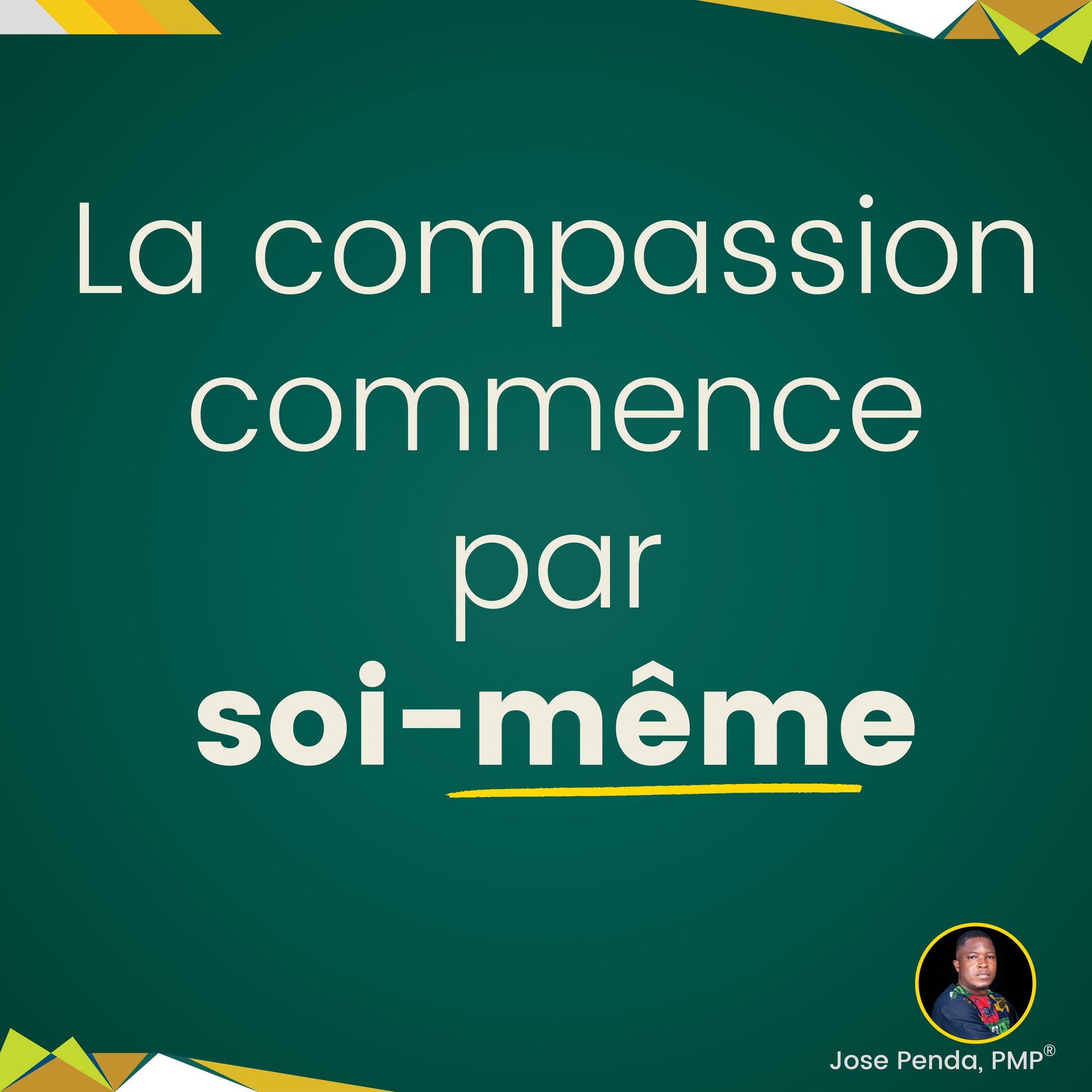 La compassion commence par soi-même - Jose Penda
